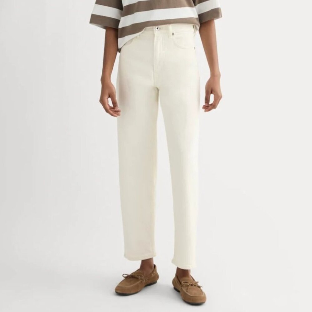 Everlane Way-High Jean in Ecru (Size 23R, Excellent Condition!)